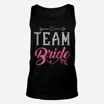 Womens Team Bride - Bridal Party Bride Squad Wedding Party Unisex Tank Top | Crazezy AU