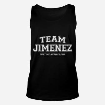 Womens Team Jimenez | Proud Family Surname, Last Name Unisex Tank Top | Crazezy DE