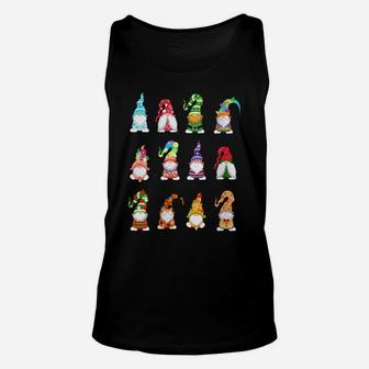 Womens Valentine's Gnome St Patrick's Gnomies Easter Spring Gnomes Unisex Tank Top | Crazezy CA