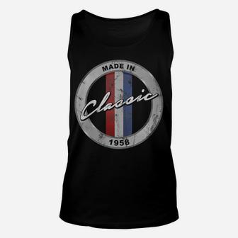 Womens Vintage Hot Rod Made In 1958 Classic 63Rd Birthday Unisex Tank Top | Crazezy