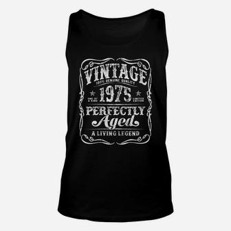 Womens Vintage Legends Made In 1975 Classic 46Th Birthday Unisex Tank Top | Crazezy UK