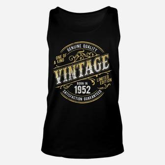 Womens Vintage Living Legend Made In 1952 Classic 69Th Birthday Unisex Tank Top | Crazezy UK