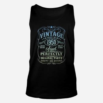 Womens Vintage Made In 1950 Retro Classic 71St Birthday Party Unisex Tank Top | Crazezy CA