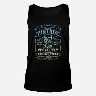 Womens Vintage Made In 1967 Retro Classic 54Th Birthday Party Unisex Tank Top | Crazezy