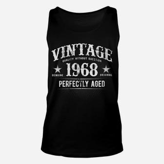 Womens Vintage Made In 1968 Classic 52Nd Birthday Gift K8 Unisex Tank Top | Crazezy