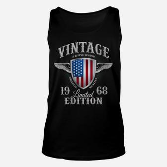 Womens Vintage Made In 1968 Usa Born 52Nd Birthday Legend U1 Unisex Tank Top | Crazezy