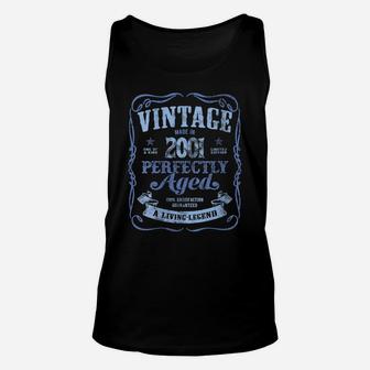 Womens Vintage Made In 2001 Classic 20Th Birthday Living Legend Unisex Tank Top | Crazezy