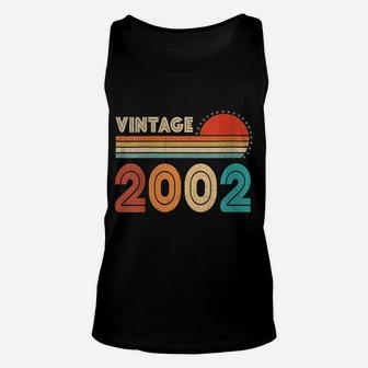 Womens Vintage Made In 2002 Retro 20 Years Old 20Th Birthday Gift Unisex Tank Top | Crazezy