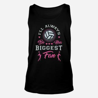 Womens Volleyball Mom Dad Biggest Fan Proud Parent Family Player Unisex Tank Top | Crazezy AU