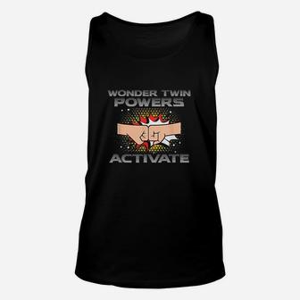 Wonder Twin Powers Activate Funny Gift Twins Unisex Tank Top | Crazezy UK