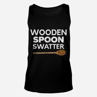 Wooden Spoon Swatter Shirt Funny Mom Dad Parents Matching Unisex Tank Top | Crazezy AU