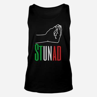 Words In Italian Stunad Italian Funny Italy Gift Unisex Tank Top | Crazezy