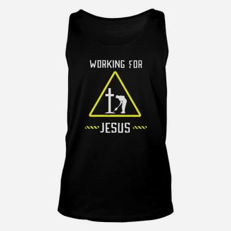 Working For Jesus Unisex Tank Top - Monsterry AU