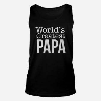 World Greatest Papa Grandpa Love Family Wise Best Unisex Tank Top | Crazezy AU