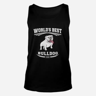 Worlds Best Bulldog Unisex Tank Top | Crazezy