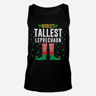 World's Tallest Leprechaun Funny Irish St Patrick Day Unisex Tank Top | Crazezy AU