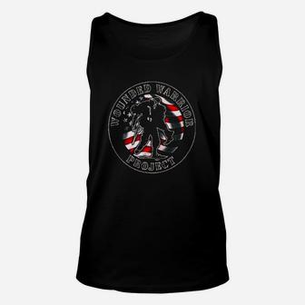 Wounded Warrior No One Left Behind American Flag Unisex Tank Top - Thegiftio UK