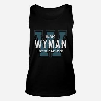 Wyman Shirts - Team Wyman Lifetime Member Name Shirts Unisex Tank Top - Thegiftio UK
