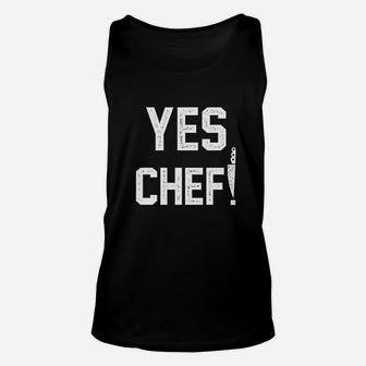 Yes Chef Cooking Funny Unisex Tank Top | Crazezy