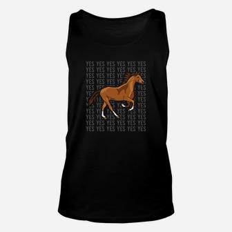 Yes Pet Horse Funny And Cute Graphic Unisex Tank Top - Thegiftio UK