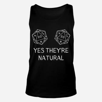 Yes They Are Natural Unisex Tank Top - Monsterry DE