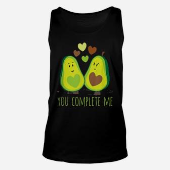 You Complete Me Avocado Idea Valentines Day Unisex Tank Top - Monsterry UK