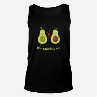 You Complete Me Valentines Day Avocado Guacamole Unisex Tank Top - Monsterry UK
