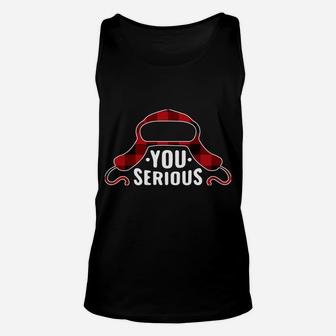 You Serious Clark Funny Ugly Christmas Sweater Unisex Tank Top | Crazezy AU
