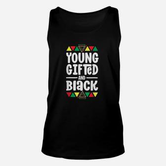 Young Gifted And Black History Unisex Tank Top | Crazezy