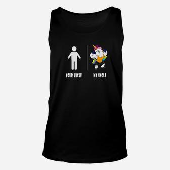 Your Uncle My Uncle Unicorn Muscles Funny Gift Unisex Tank Top - Thegiftio UK