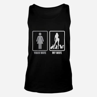 Your Wife My Wife Loves Cats I Married A Cat Lady Unisex Tank Top | Crazezy UK