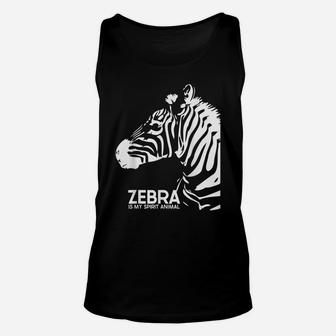 Zebra Is My Spirit Animal Unisex Tank Top | Crazezy