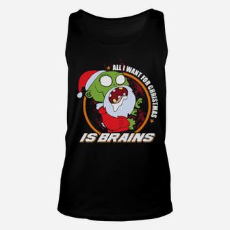 Zombie Santa Claus Seasons Eatings Weihnachtsmann Zombies Unisex Tank Top - Monsterry
