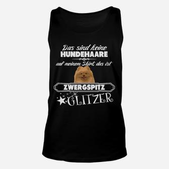 Zwergspitz Glitzer Unisex TankTop, Witziges Haustier Motiv für Liebhaber - Seseable