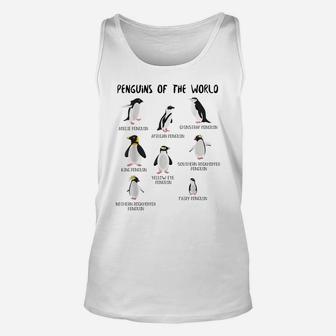 10 Rarest Penguin Of The World - Funny Animals Penguin Gifts Unisex Tank Top | Crazezy