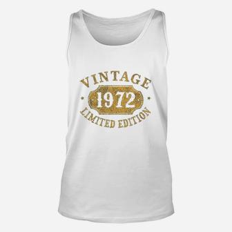 49 Years Old 49Th Birthday Anniversary Gift 1972 Unisex Tank Top | Crazezy AU
