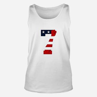 7 Patriotic American Flag Justice Fist Graphic Unisex Tank Top | Crazezy AU