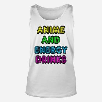 80'S Vintage Neon Anime And Energy Drinks Gift Unisex Tank Top | Crazezy