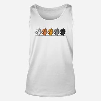 Adorable Cute Happy Funny Silly Line Dancing Cat Unisex Tank Top - Thegiftio UK