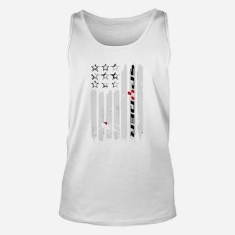 American Flag Spyder Unisex Tank Top - Thegiftio