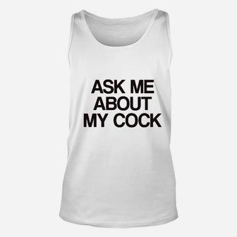 Ask Me About My Rooster Chicken Unisex Tank Top - Thegiftio