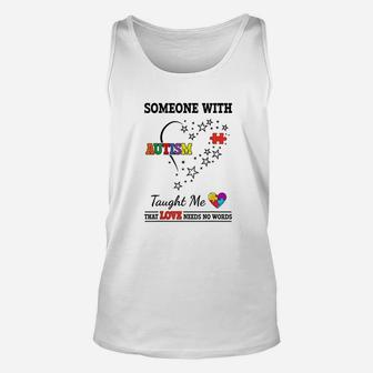 Awareness Support Autistic Gift For Mom Dad Unisex Tank Top | Crazezy AU