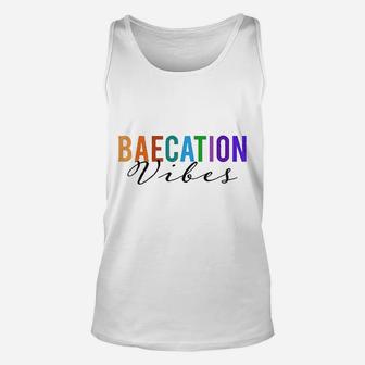 Baecation For Couples Matching Vacation Unisex Tank Top | Crazezy