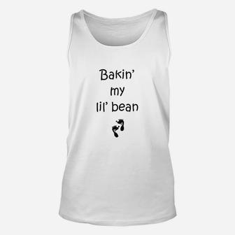 Baking My Lil Bean Unisex Tank Top | Crazezy CA