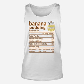 Banana Pudding Nutrition Food Facts Thanksgiving Costume Unisex Tank Top | Crazezy UK