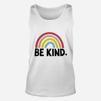 Be Kind Rainbow Unisex Tank Top | Crazezy