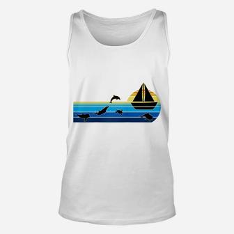 Beautiful Sunrise Sailboat - Sailing Raglan Baseball Tee Unisex Tank Top | Crazezy