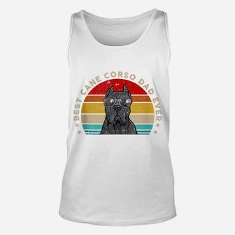 Best Cane Corso Dad Ever Father Day Retro Vintage Unisex Tank Top | Crazezy