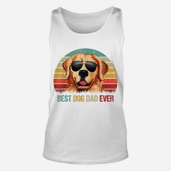 Best Dog Dad Ever Golden Retriever Tshirt Fathers Day Unisex Tank Top | Crazezy AU