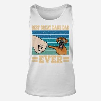 Best Great Dane Dad Funny Dog Sunglasses Vintage Great Dane Sweatshirt Unisex Tank Top | Crazezy